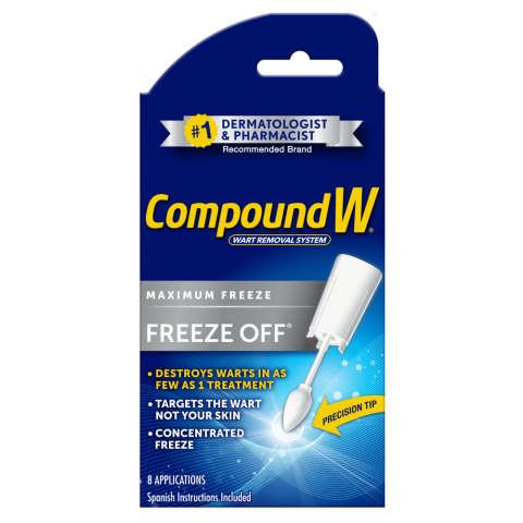 compound w freeze off how often to use